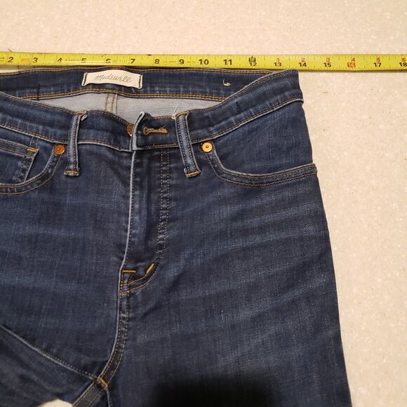 Madewell Jeans 26 9" High Rise Skinny Dark Wash Style - Picture 8 of 10